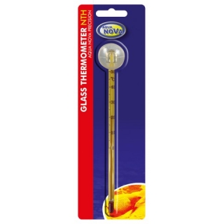 Aqua Nova Thermometer aus Glas lang