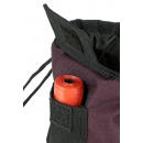 Hundeleckerli-Tasche 2in1 - Bordeaux/Schwarz