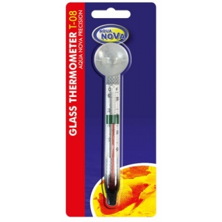 Aqua Nova Thermometer aus Glas - Nano white